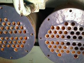 用贝尔佐纳 (Belzona) 1321(陶瓷 S-金属)修复并用贝尔佐纳 (Belzona) 1111(超级金属)保护的热交换器 用贝尔佐纳 (Belzona) 1321(陶瓷 S-金属)修复并用贝尔佐纳 (Belzona) 1111(超级金属)保护的热交换器